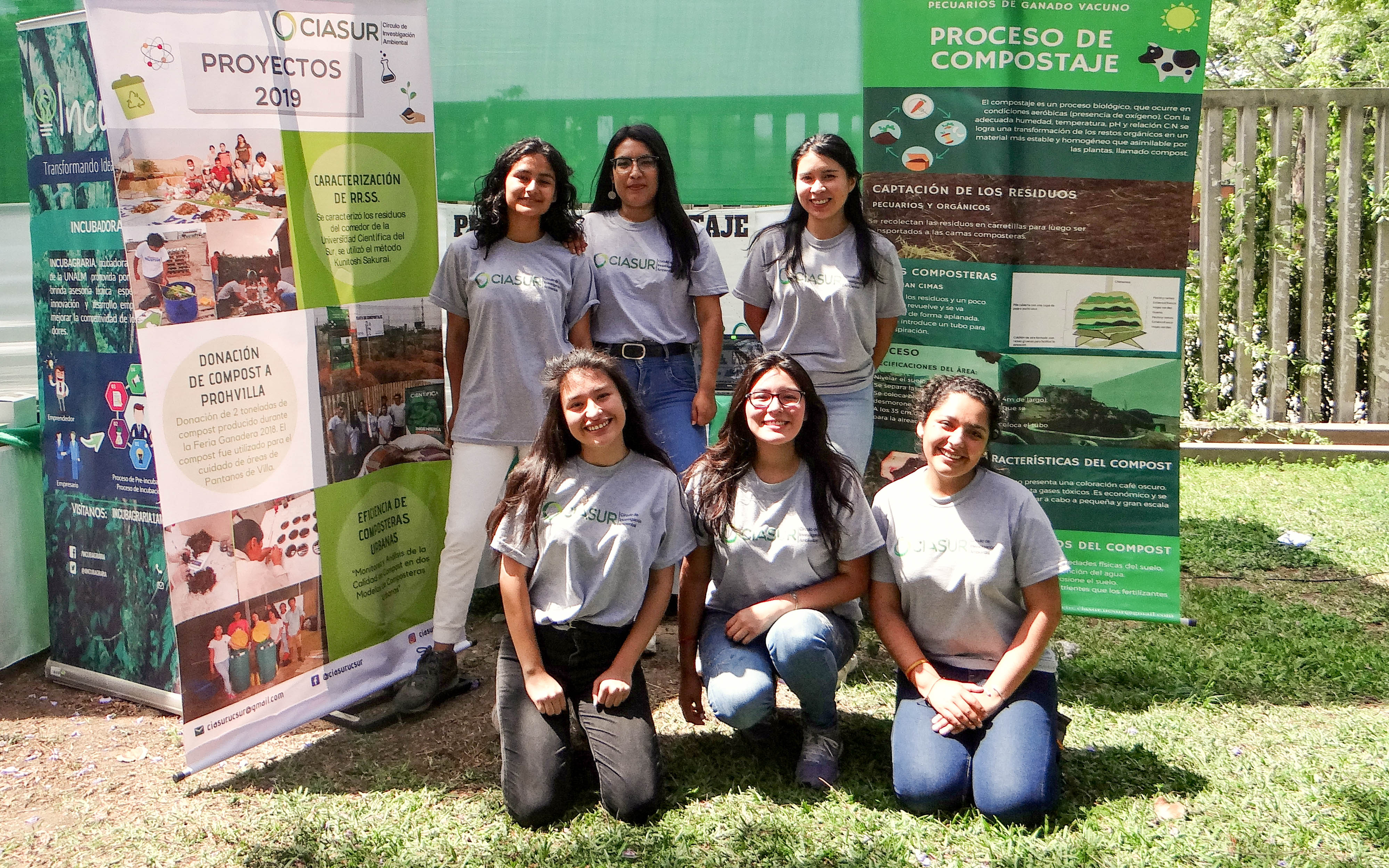 Estudiantes del Circulo de Investigación Ambiental (CIASUR) participan en Bioferia de la Universidad Nacional Agraria