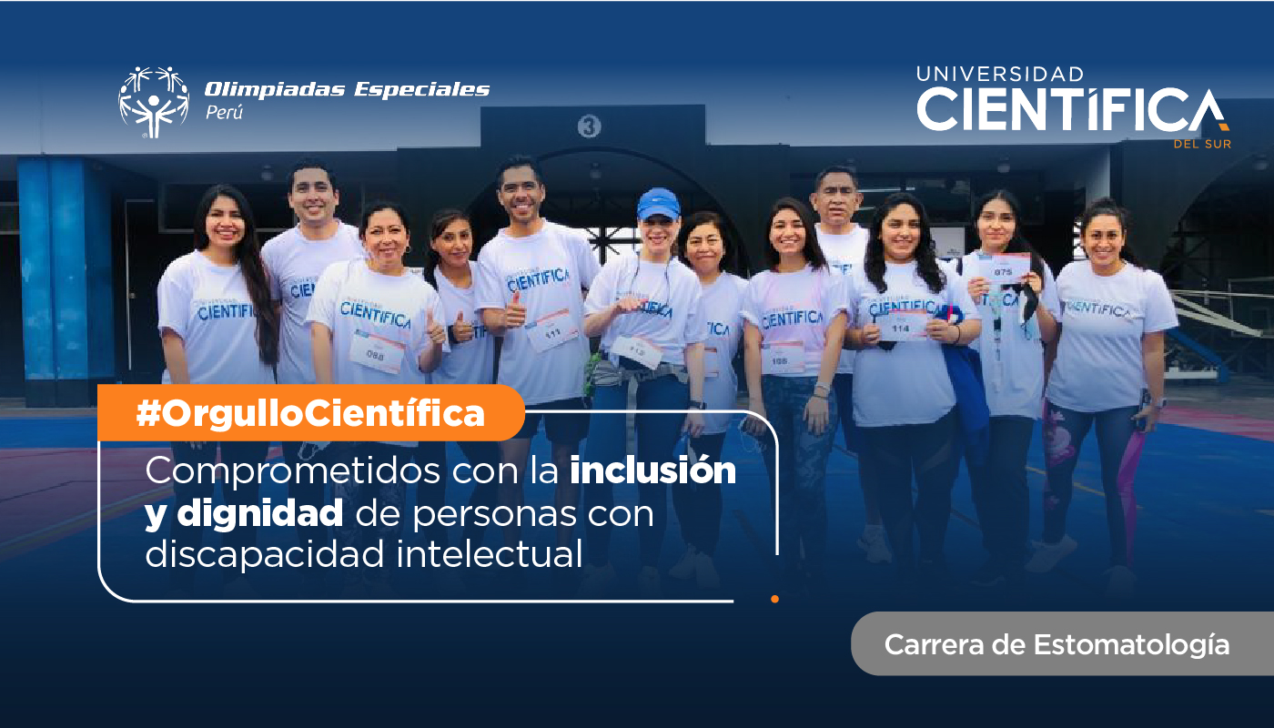 La carrera de Estomatología de La Universidad Científica del Sur participó en carrera a favor de Olimpiadas Especiales