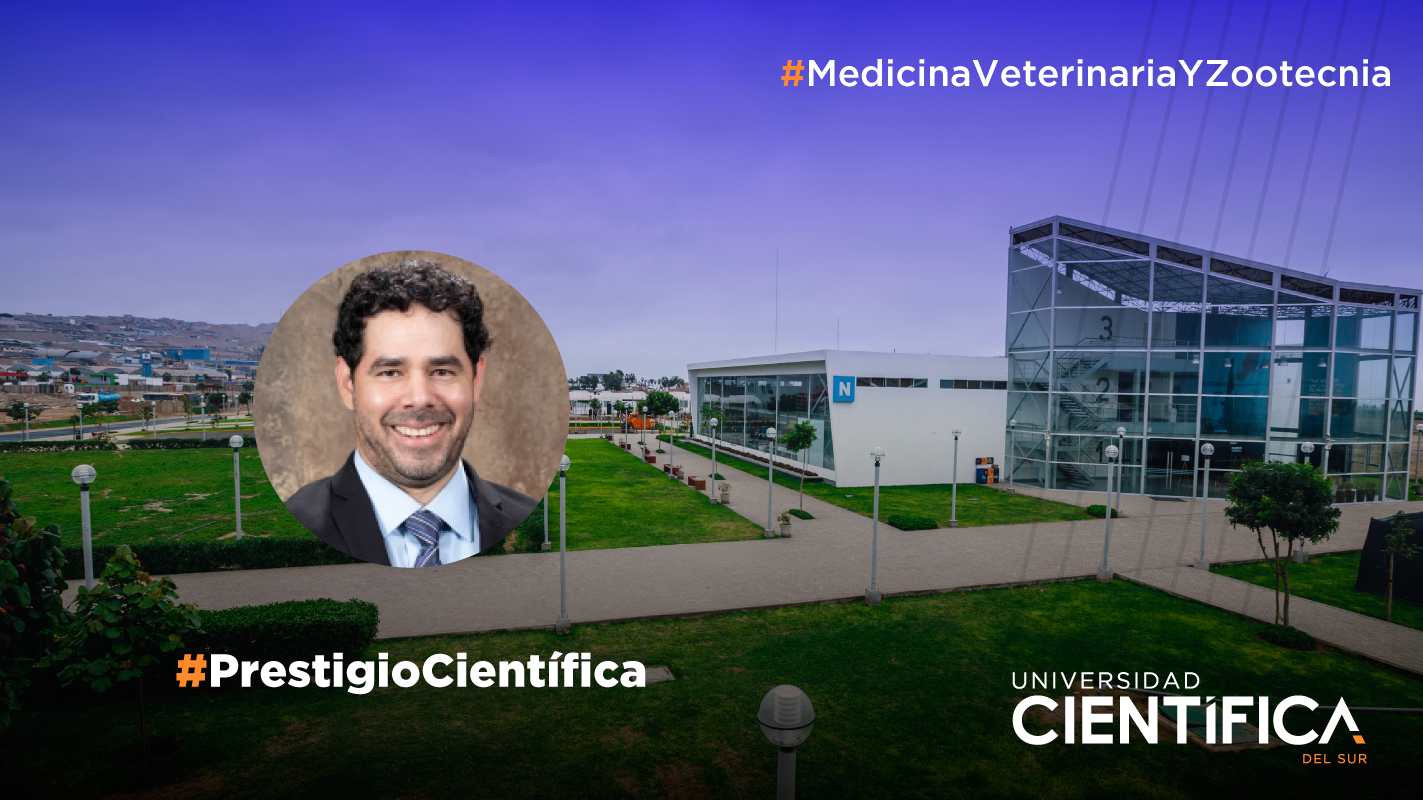 Egresado de nuestra carrera de Medicina Veterinaria y Zootecnia ha sido reconocido como miembro destacado de la Sociedad de Cáncer Veterinario de Estados Unidos