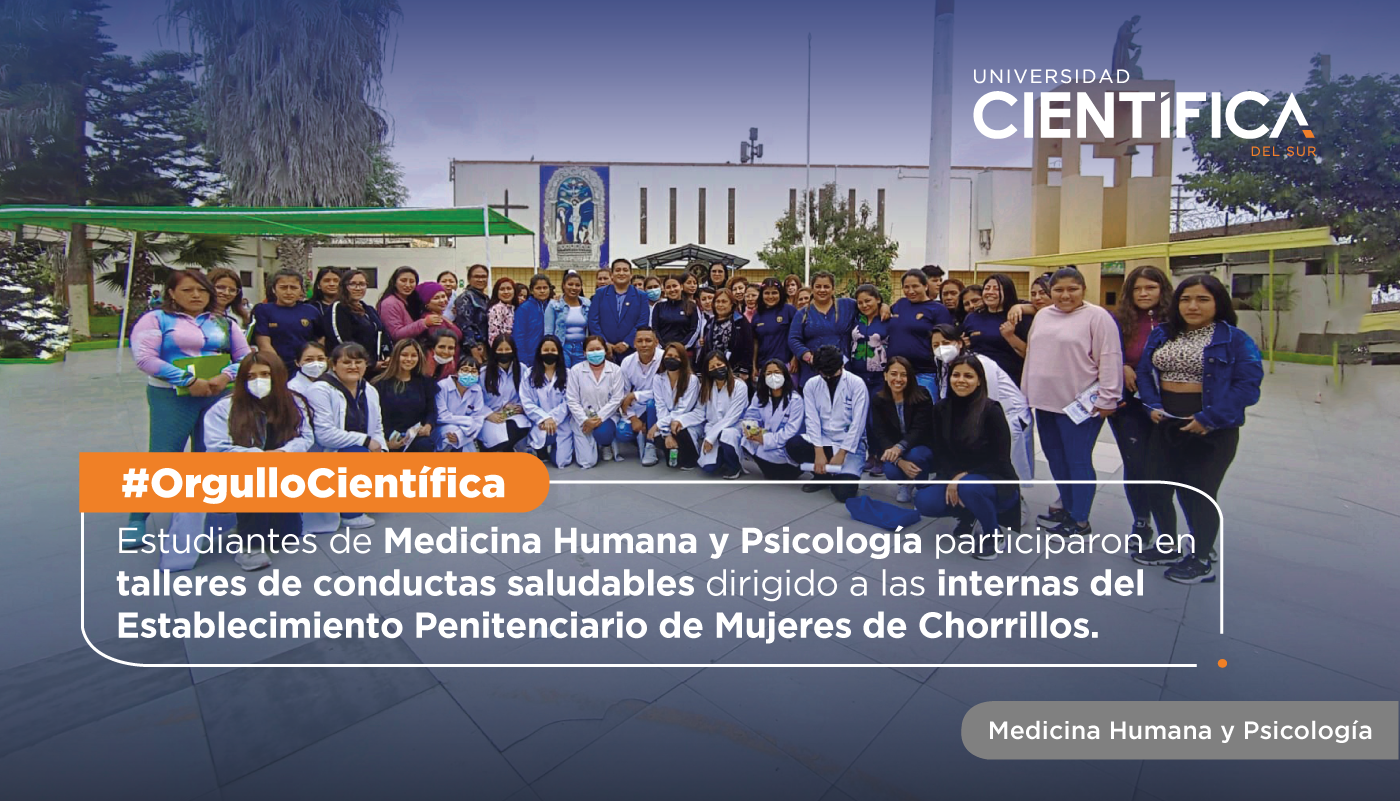 Estudiantes de Medicina Humana y Psicología participaron en talleres de conductas saludables dirigido a las internas del Establecimiento Penitenciario de Mujeres de Chorrillos