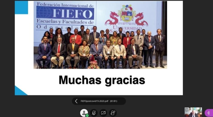 La carrera de Estomatología participó en seminario internacional organizado por FIEFO 