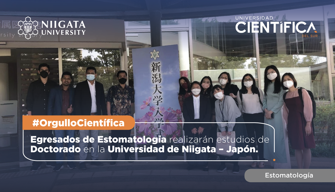 Egresados de Estomatología realizan estudios de Doctorado en la Universidad de Niigata – Japón