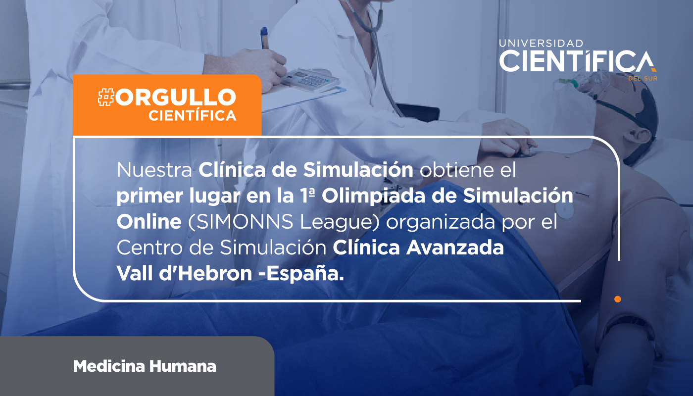  Nuestra Clínica de Simulación obtiene el primer lugar en la 1ª Olimpiada de Simulación Online (SIMONNS League) organizada por el Centro de Simulación Clínica Avanzada Vall d'Hebron -España.