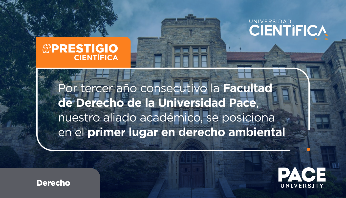 Por tercer año consecutivo la Facultad de Derecho de la Universidad de Pace, nuestro aliado académico, se posiciona en el primer lugar en derecho ambiental