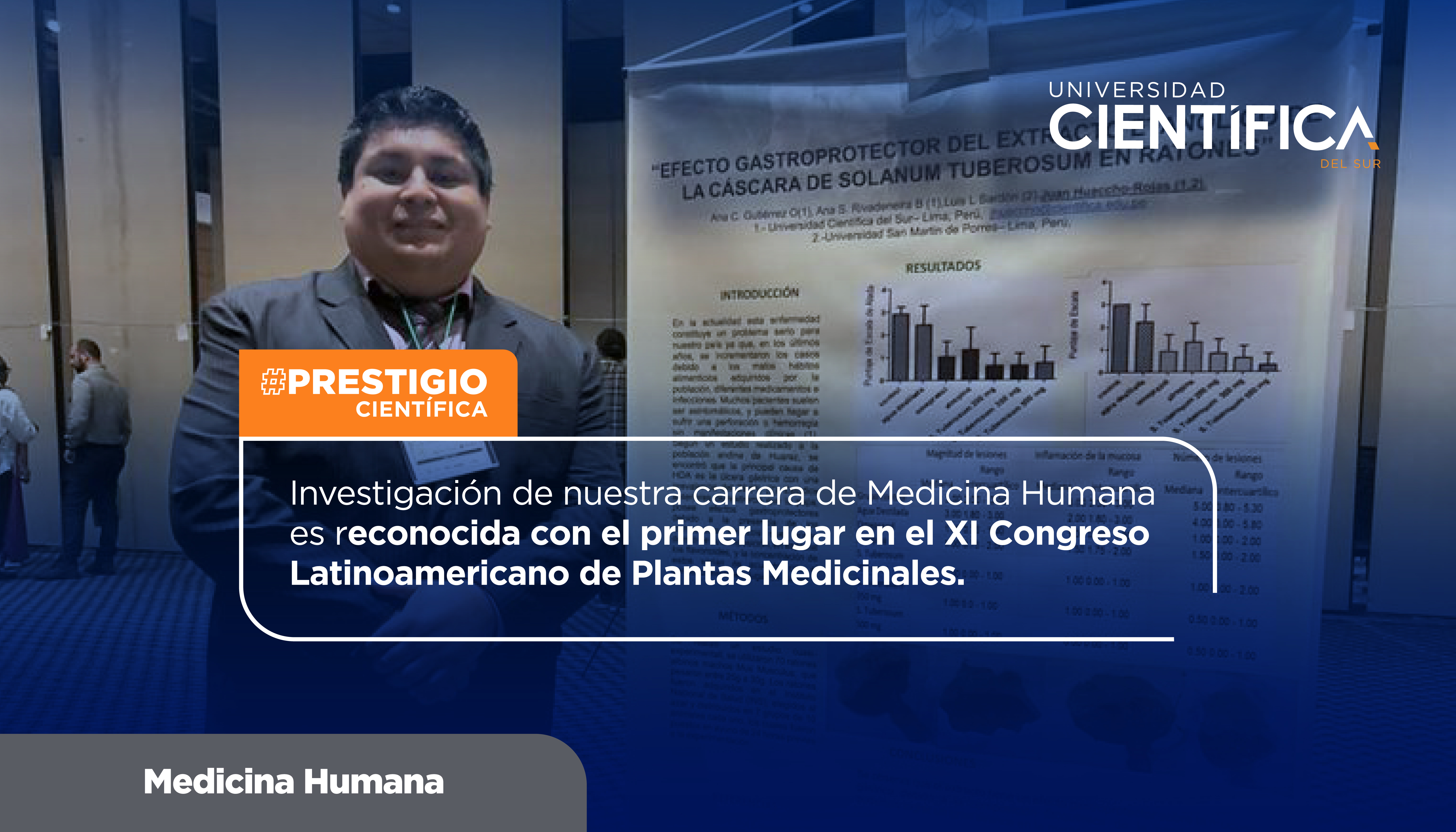 Investigación de nuestra carrera de Medicina Humana es reconocida con el primer lugar en el XI Congreso Latinoamericano de Plantas Medicinales.