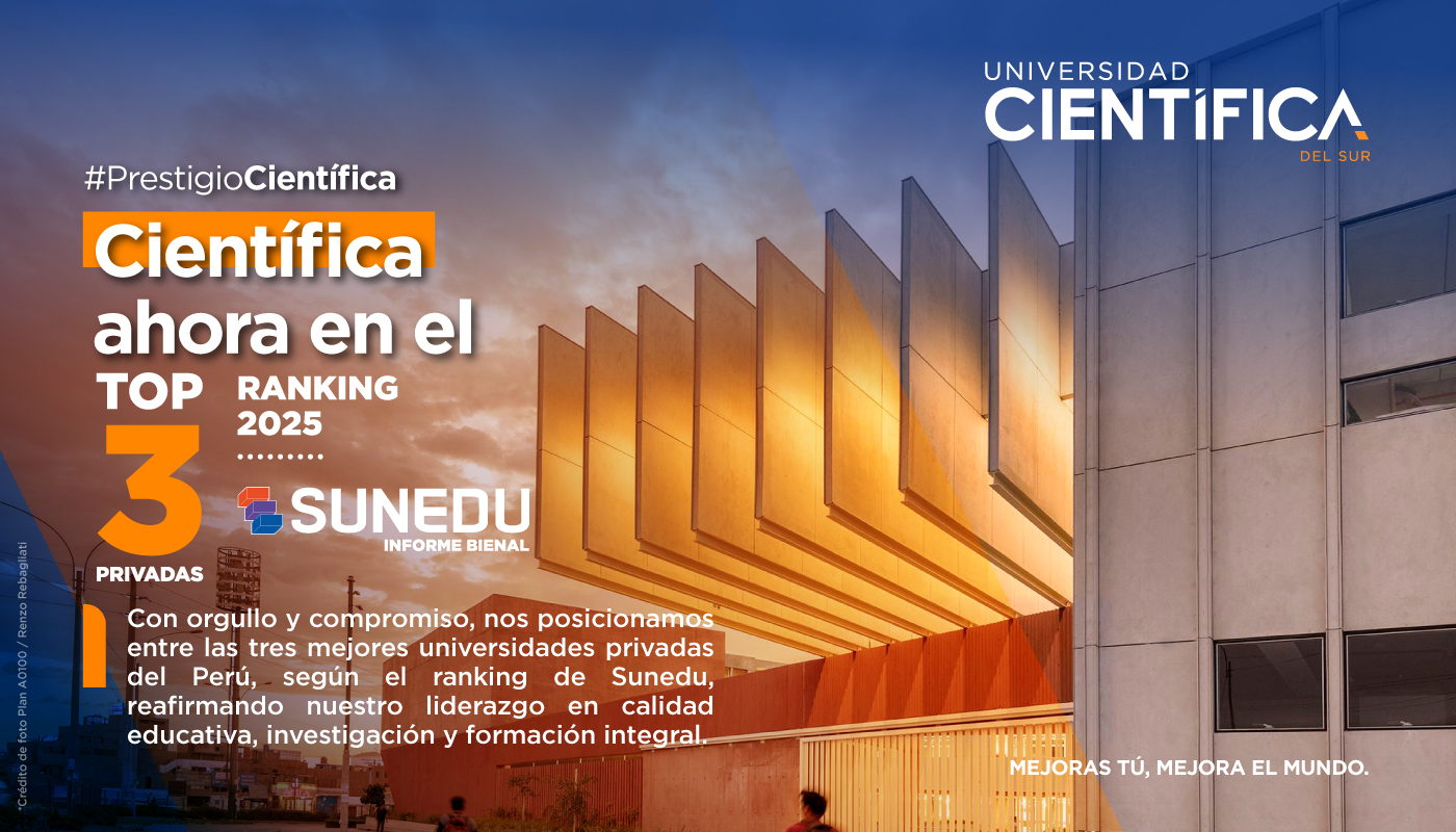 TOP 3 Ranking 2025 SUNEDU | Universidad Científica del Sur