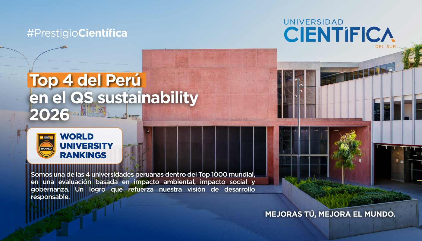 Lideramos en sostenibilidad | Top 4 del Perú | Universidad Científica del Sur