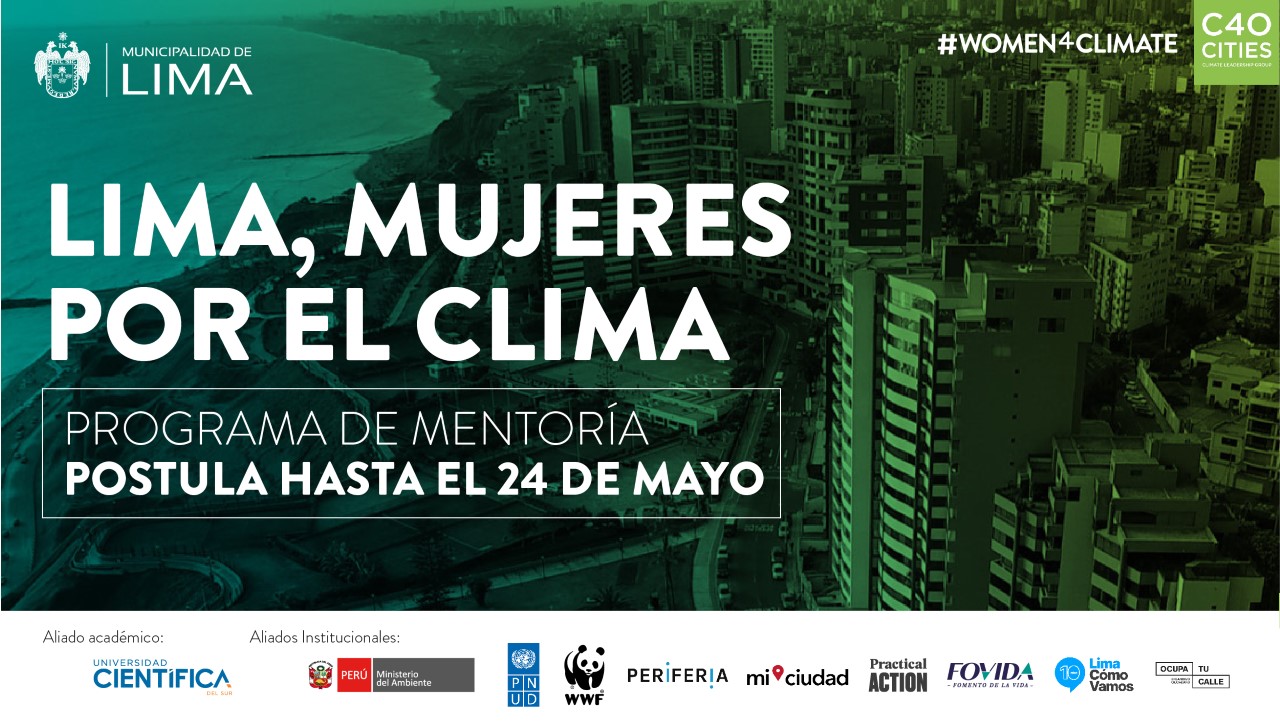 Científica se une al programa “Lima, Mujeres por el Clima” organizado por Women4Climate 