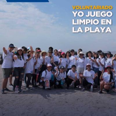 ¡Acompáñanos y sé parte del equipo del  Programa "Yo Juego limpio en la Playa 2019"!