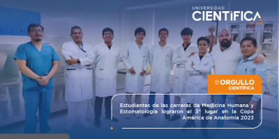 Estudiantes de las carreras de Medicina Humana y Estomatología lograron el 3° lugar en la Copa América de Anatomía 2023