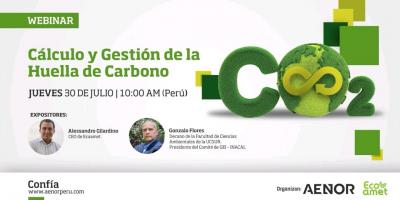 Director de la carrera de Ingeniería Ambiental representó a Científica en Webinar Internacional organizado por AENOR. 