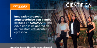 Innovador proyecto arquitectónico con bambú destaca en CASACOR Perú 2023 con la colaboración de nuestros estudiantes y egresada.