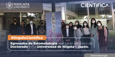 Egresados de Estomatología realizan estudios de Doctorado en la Universidad de Niigata – Japón