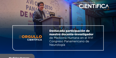 Destacada participación de nuestro docente-investigador de Medicina Humana en el XVI Congreso Panamericano de Neurología