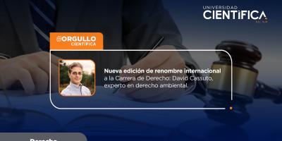 Nueva adición de renombre internacional a la Carrera de Derecho: David Cassuto, experto en Derecho Ambiental