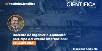 Docente de Ingeniería Ambiental participa en evento internacional "Lyceum 2021"