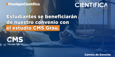 Carrera de Derecho firma convenio con la prestigiosa firma CMS Grau