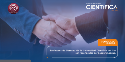 Profesores de Derecho de la Universidad Científica del Sur son reconocidos por Leaders League