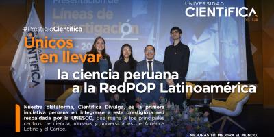 Únicos en llevar la ciencia peruana a la RedPOP Latinoamérica